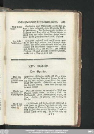 XIV. Abschnitt. Von Spanien.