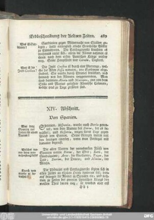 XIV. Abschnitt. Von Spanien.