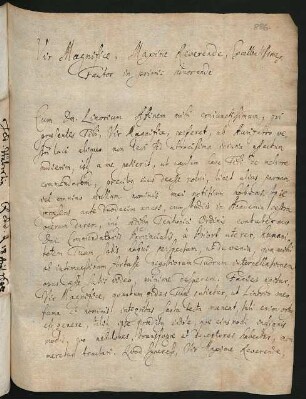 1 lat. Brief, Göttingen 8.3.1695