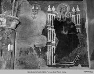 Himmelfahrt Christi mit den Aposteln, Madonna mit Kind und Heiligen : Heiliger Basilius der Große und Madonna mit Kind