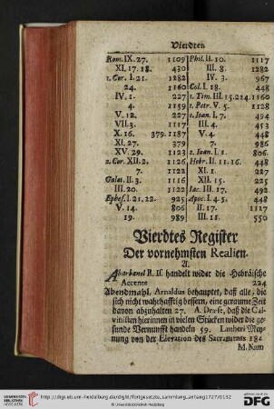 Vierdtes Register