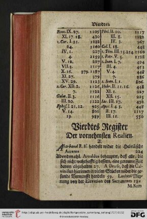 Vierdtes Register
