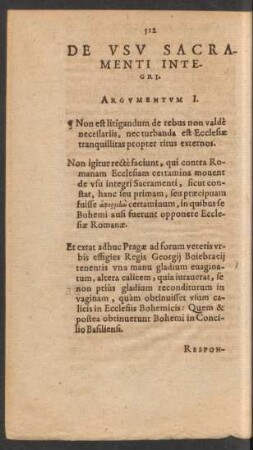 De Usu Sacramenti Integri.