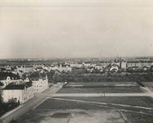 Leipzig, von Westen (vom Wasserturm Leutzsch aus)