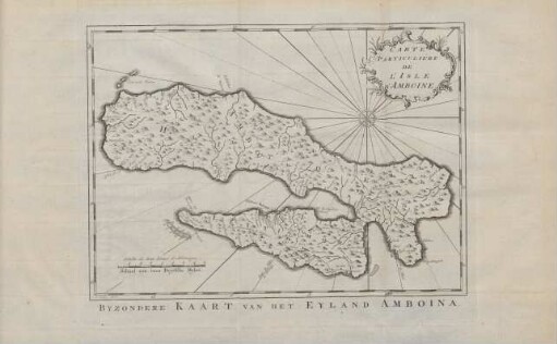 Carte particuliére de l'isle d'Amboine. Byzondere kaart van het eyland Amboina