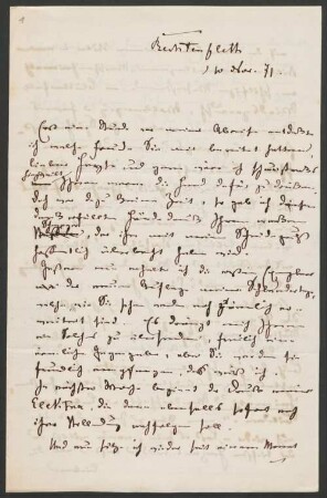 Paul Heyse (1830-1914) Nachlass: Briefe von Hermann Allmers an Paul Heyse - BSB Heyse-Archiv VI. Allmers, Hermann