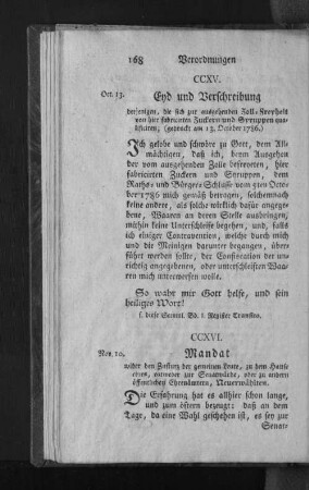 CCXV. End und Verschreibung