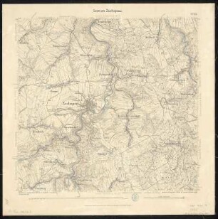 Äquidistantenkarte 115 : Section Zschopau, 1892 : Section Zschopau. - 1:25000. - Leipzig: Giesecke & Devrient, 1892. - 1 Kt.