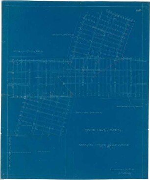 Bestelmeyer, German; Bonn (Nordrhein-Westfalen), Mühlheimerplatz; Verwaltungsgebäude - Mappe 2: Dachkonstruktion (Werksatz)