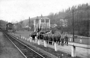 SA-Aufmarsch am Bahnhof