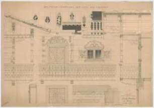 Thiersch, August ; Miesbach - Bernlohe (Bayern); Bauernhaus "Zum Saliterer" - Details