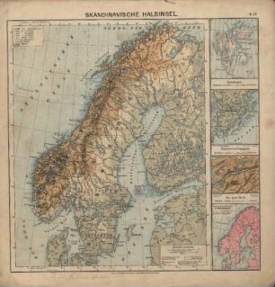 Skandinavische Halbinsel, Spitzbergen, Stockholm u. Umgegend, Der Lyse Fjord, Temperaturverhältnisse in Skandinavien