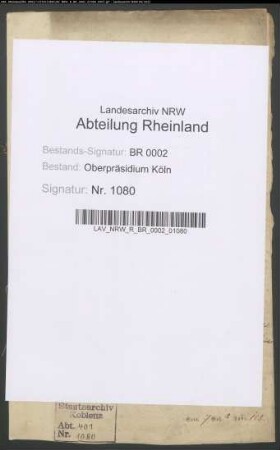 Ein vom Domänen-Rentmeister Pütter reklamiertes Sommier douteux von Grundrenten der Rentei Brühl