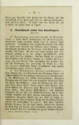 9. Deutschland unter den Karolingern