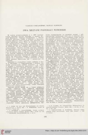 31: Dwa nieznane pastorały pomorskie