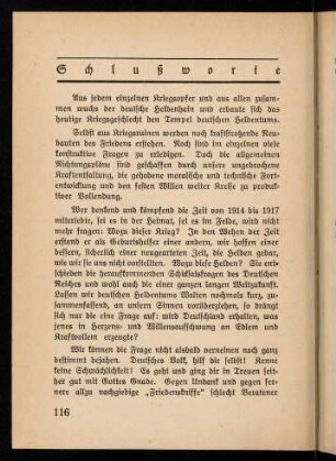 116-118, Schlußworte