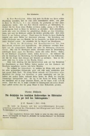 § 13. Konrad I. (911-918)