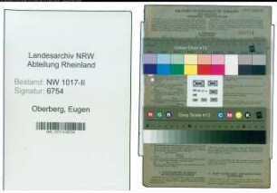 Entnazifizierung Eugen Oberberg , geb. 22.06.1888 (Verwaltungsangestellter)