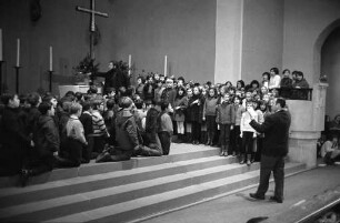 Aufführung der "Zeller Weihnacht" in der Johanniskirche von Schülern der Nebeniusschule