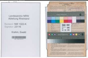 Entnazifizierung Ewald Krahm , geb. 22.04.1914 (Polizist)