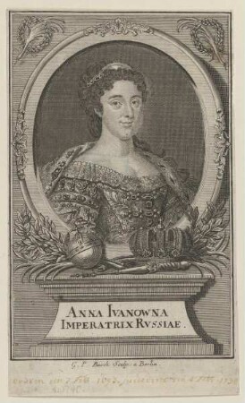 Bildnis der Anna Ivanowna, Imperatrix Rvssiae