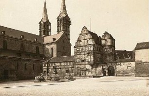 Bamberg. Dom und Kapitelhaus. Ansicht von Norden