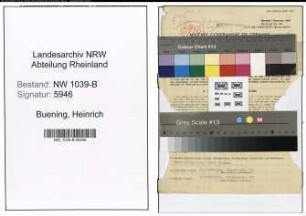 Entnazifizierung Heinrich Buening , geb. 15.05.1906 (Polizist)