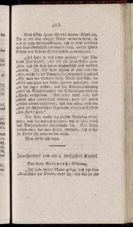 Zweyhundert und ein u. funfzigstes Kapitel. - Zweyhundert und sieben u. sechzigstes Kapitel.
