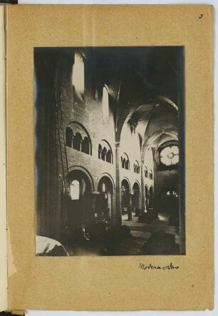 Dom Santa Maria Assunta, Modena: Innenansicht, Langhaus (aus: Skizzen- und Fotoalbum 5)