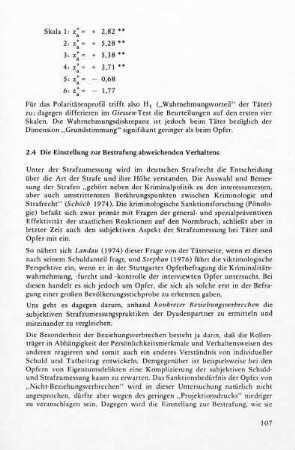 2.4 Die Einstellung zur Bestrafung abweichenden Verhaltens