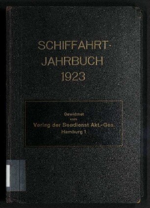 Schiffahrt-Jahrbuch 1923; Jg. 4