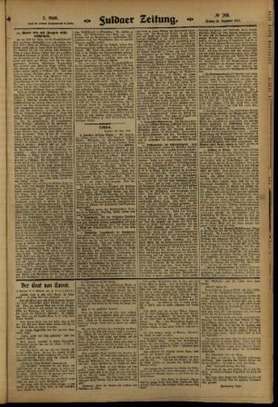 Zweite Ausgabe vom Montag, den 30. Dezember 1912.