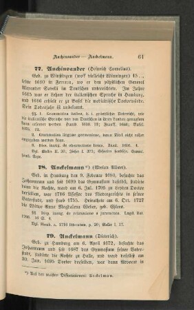 79. Anckelmann (Dieterich).