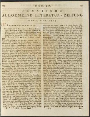 Num. 115. Den 14. May 1804