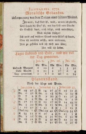 Januarius 1771. - December 1771.
