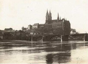 Meißen. Albrechtsburg und alte Brücke
