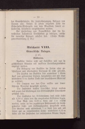 Abschnitt VIII. Gewerbliche Anlagen.