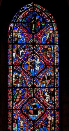 Frankreich. Centre. Indre et Loire. Tours. Cathedrale Saint Gatien. Gotik. Glasfenster Chor. 13 Jahrhundert