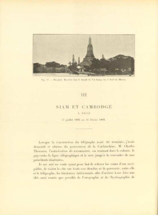 III. Siam et Cambodge