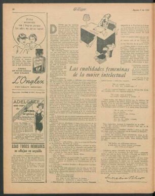 Las cualidades femeninas de la mujer intelectual