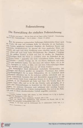 Federzeichnung