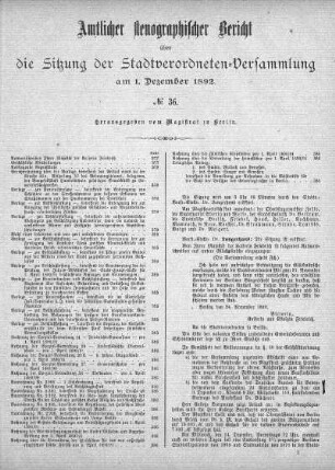 No. 36, 1. Dezember 1892