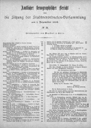 No. 36, 1. Dezember 1892