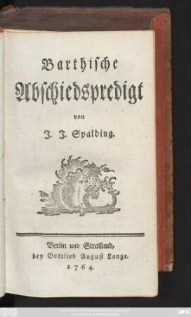 Barthische Abschiedspredigt