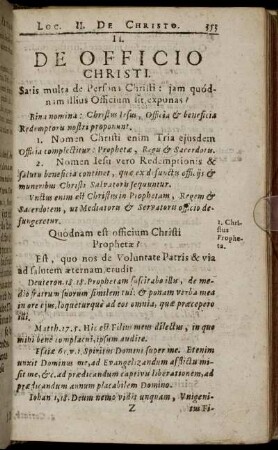 II. De Officio Christi.