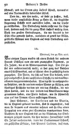 Montreal, den 30. Nov. 1776
