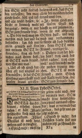 XLII. Vom Lobe Gottes.