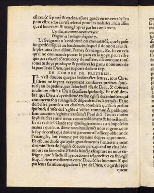 E2v-F4r, De L'Ordre de Prestrise. - De la Memoire des Trespassez.