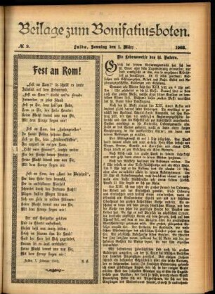 Zweite Ausgabe vom Sonntag, den 01. März 1903.