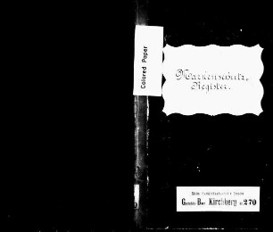 Register über angemeldete Schutzmarken von Tuchfabrikanten